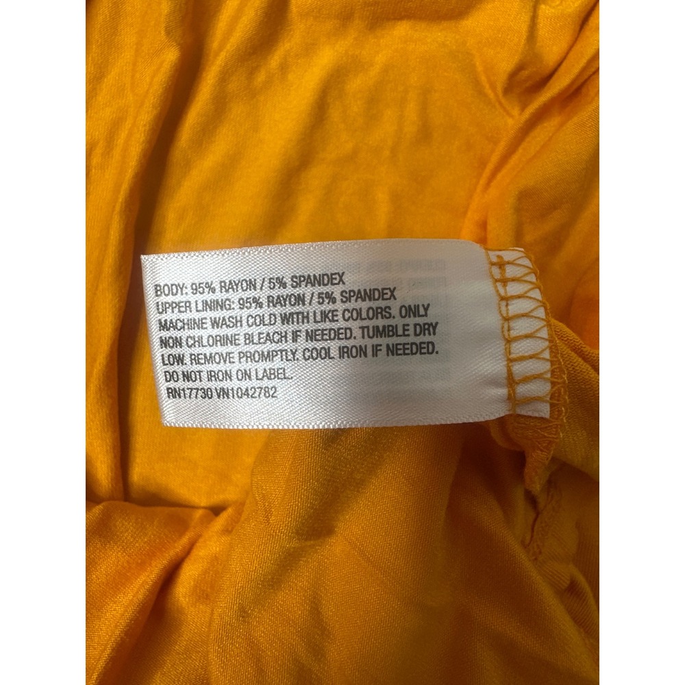 Isabel by Ingrid & Isabel Maternity Tube Top Mustard Yellow Strapless Cinched M - Picture 5 of 7